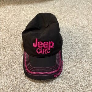 Jeep Black Cap with Pink Embroidery